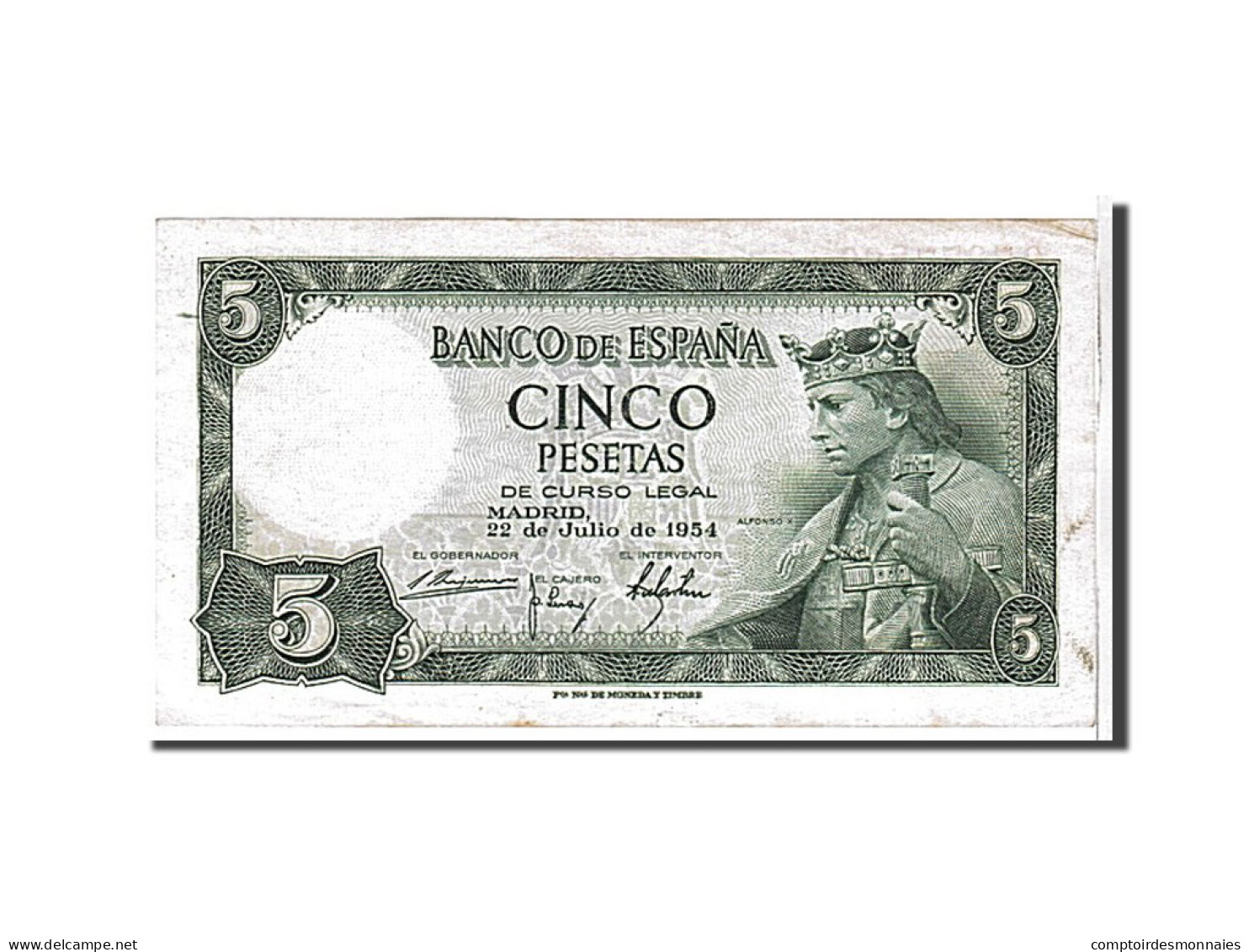 Billet, Espagne, 5 Pesetas, 1954, KM:146a, SUP+ - 5 Pesetas