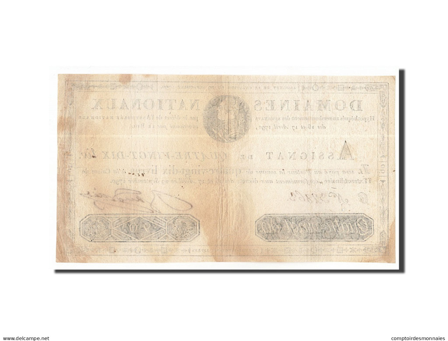 France, 90 Livres, 1790-09-29, 5G, TTB+ - Assignats & Mandats Territoriaux