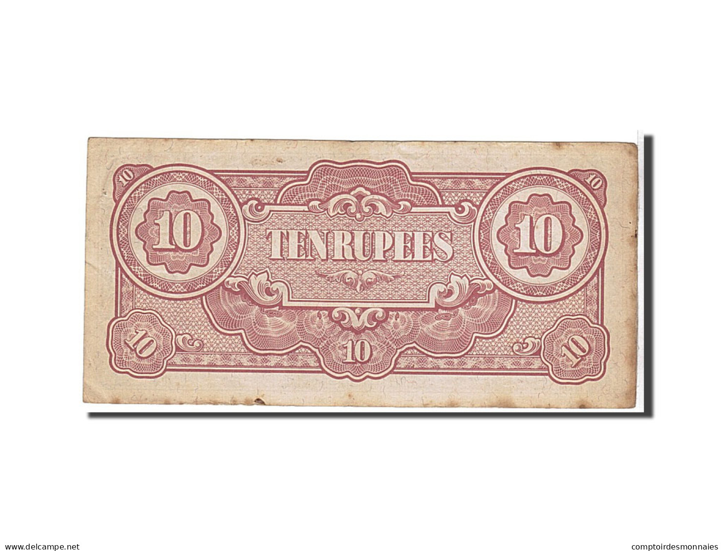 Billet, Birmanie, 10 Rupees, 1942, KM:16b, TTB - Autres - Asie