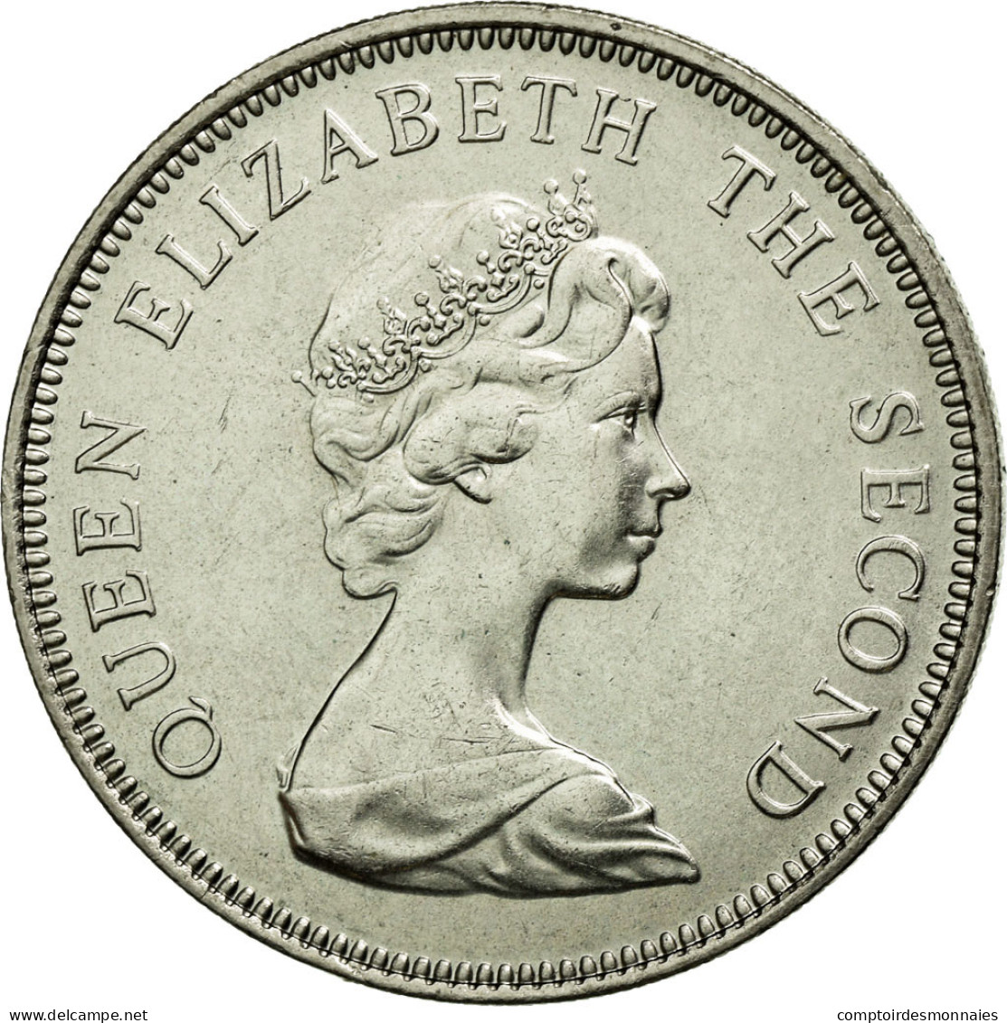 Monnaie, Jersey, Elizabeth II, 10 New Pence, 1975, SUP+, Copper-nickel, KM:33 - Jersey