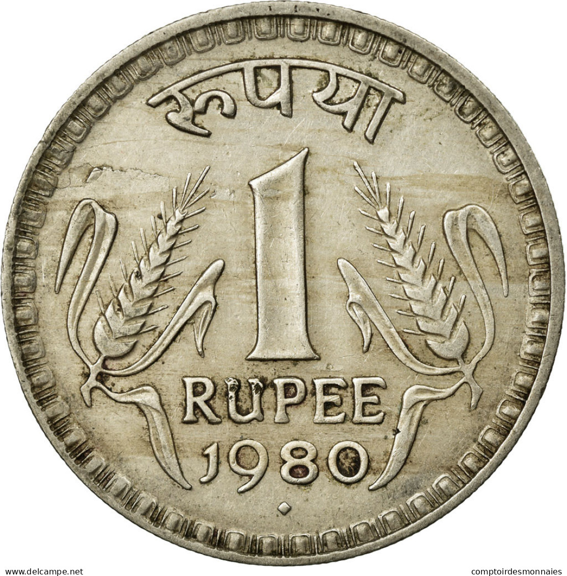 Monnaie, INDIA-REPUBLIC, Rupee, 1980, TTB, Copper-nickel, KM:78.3 - Inde