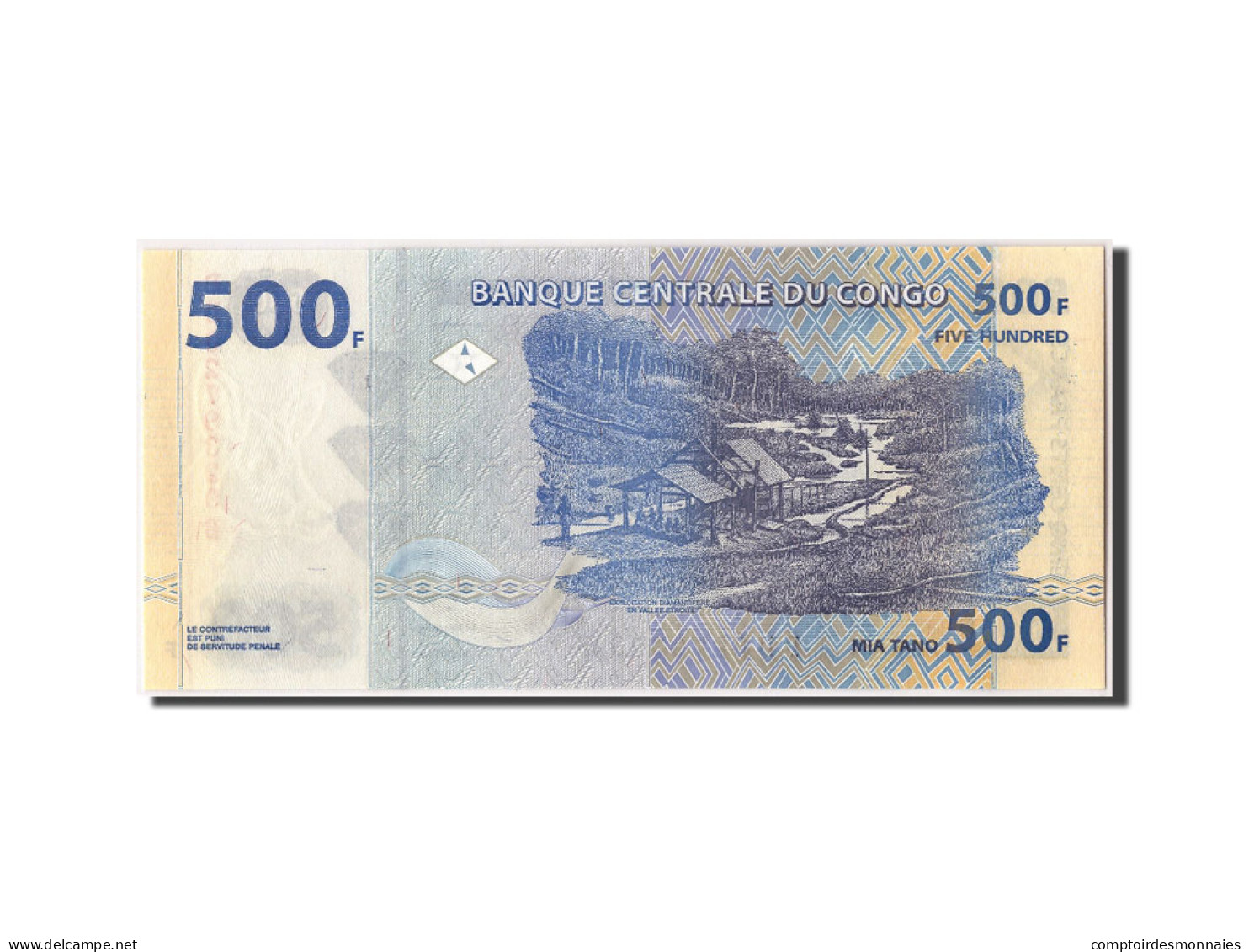 Billet, Congo Democratic Republic, 500 Francs, 2002, 2002-01-04, NEUF - République Démocratique Du Congo & Zaïre