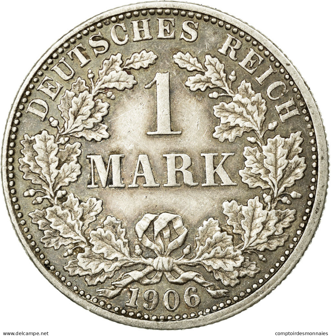 Monnaie, GERMANY - EMPIRE, Wilhelm II, Mark, 1906, Stuttgart, TTB, Argent, KM:14 - 1 Mark