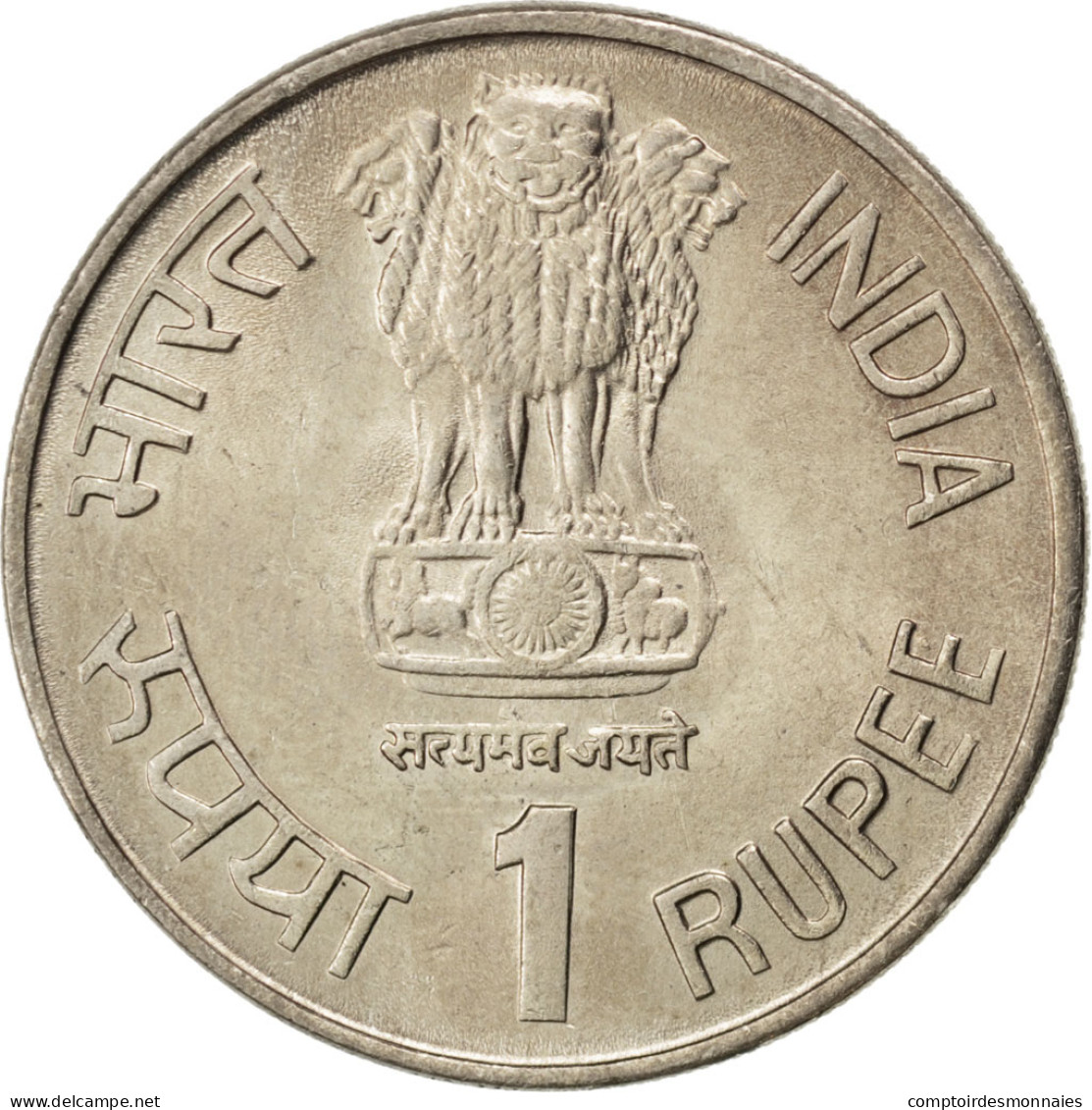 Monnaie, INDIA-REPUBLIC, Rupee, 1990, SPL, Copper-nickel, KM:86 - Inde