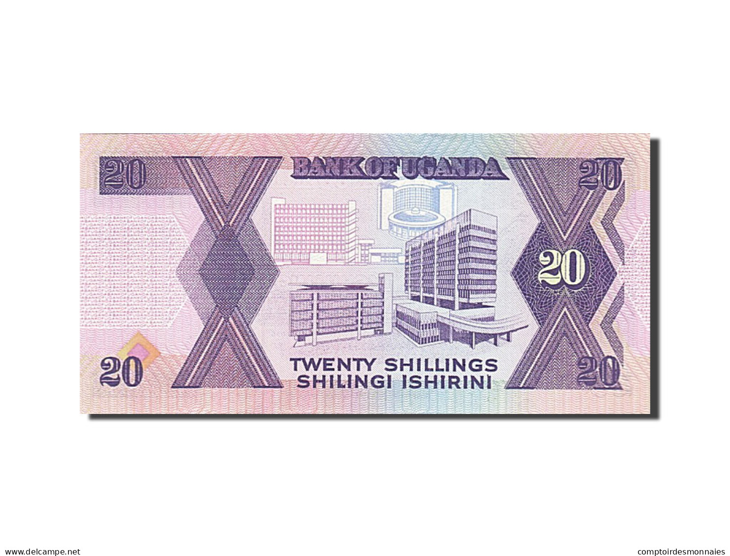 Billet, Uganda, 20 Shillings, 1988, SPL - Ouganda