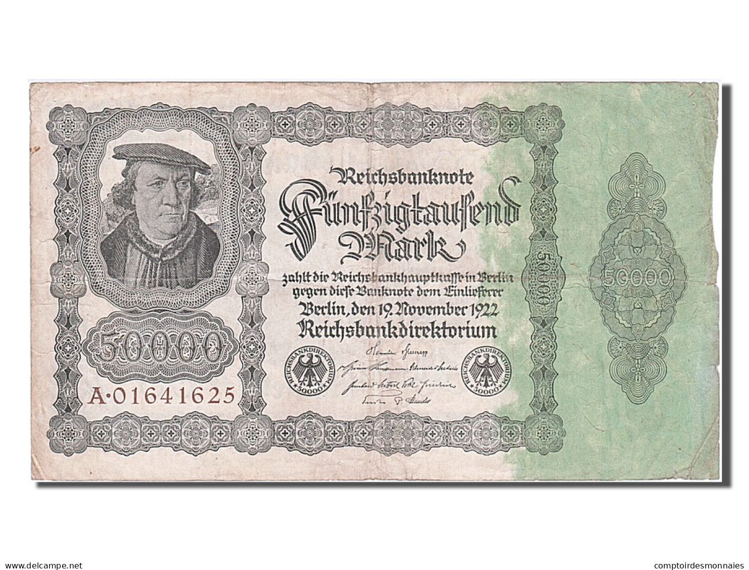 Billet, Allemagne, 50,000 Mark, 1922, 1922-11-19, TB - 50000 Mark