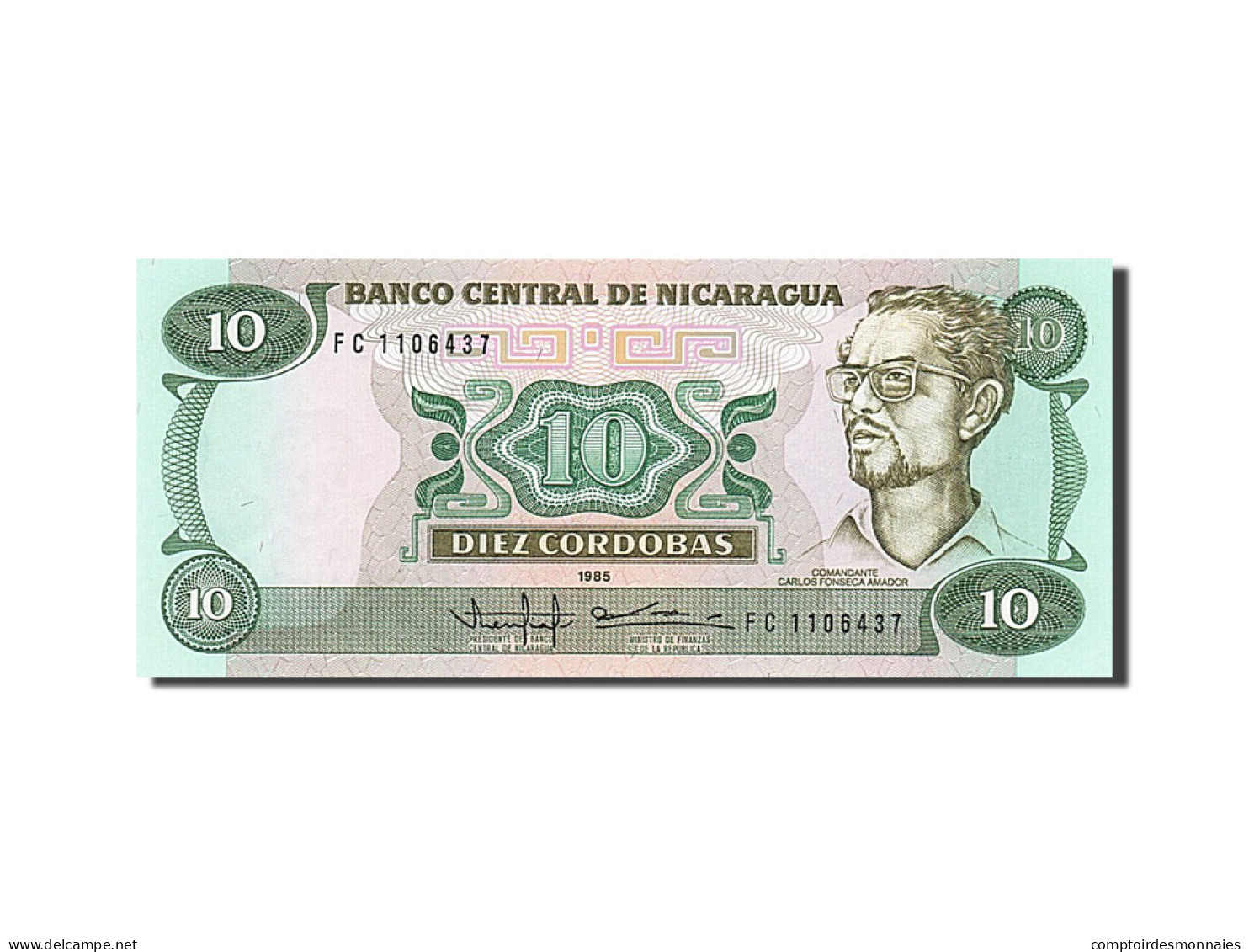 Billet, Nicaragua, 10 Cordobas, 1985, NEUF - Nicaragua