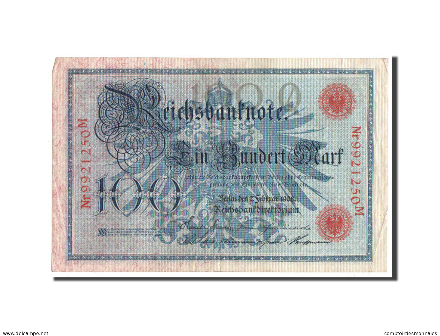 Billet, Allemagne, 100 Mark, 1908, TTB - 100 Mark