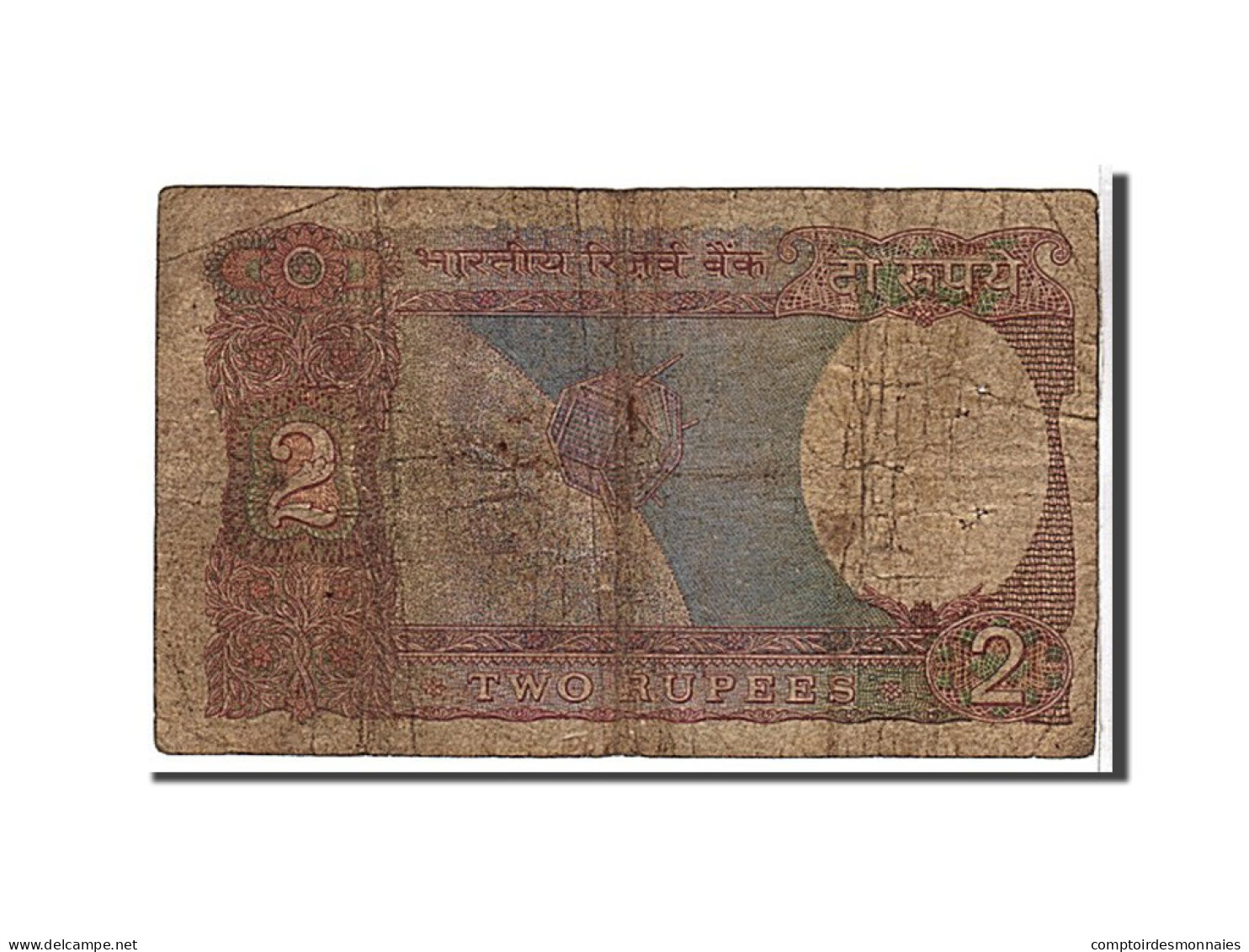 Billet, India, 2 Rupees, 1976, KM:79h, B - Indien