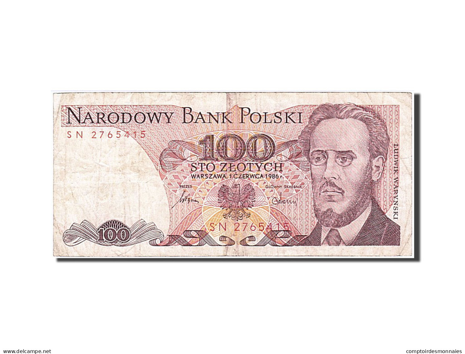 Billet, Pologne, 100 Zlotych, 1986, 1986-06-01, TTB - Pologne