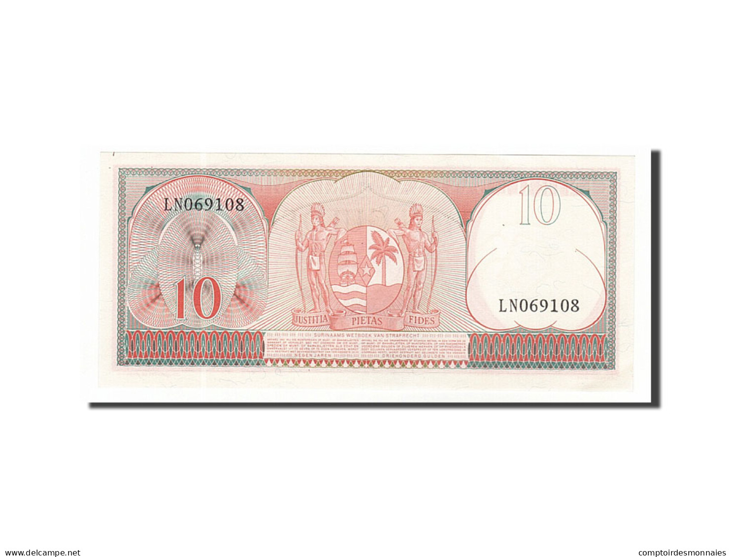 Billet, Suriname, 10 Gulden, 1963, 1963-09-01, SPL - Suriname