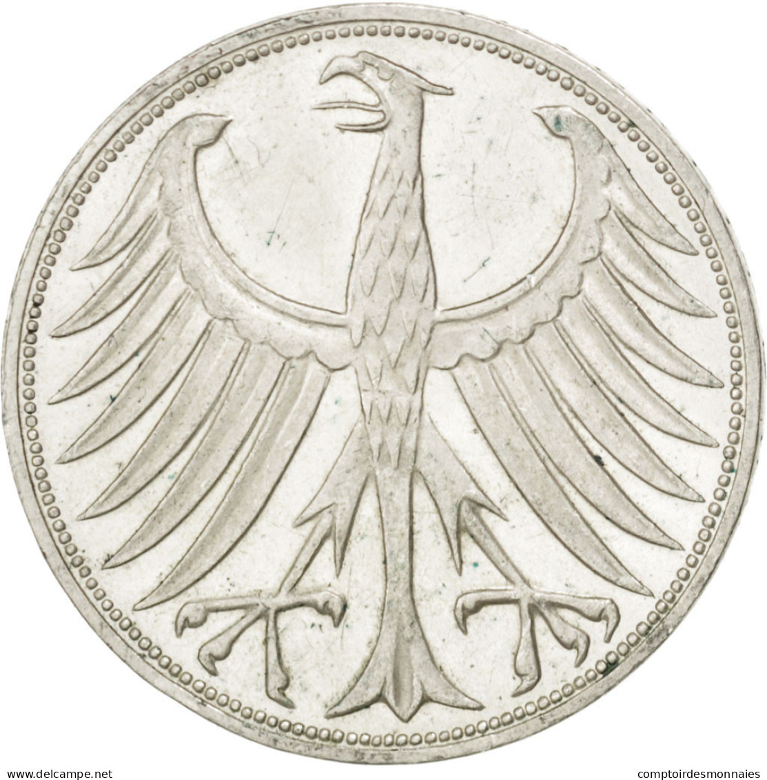 Monnaie, République Fédérale Allemande, 5 Mark, 1970, Karlsruhe, SUP, Argent - 5 Marcos