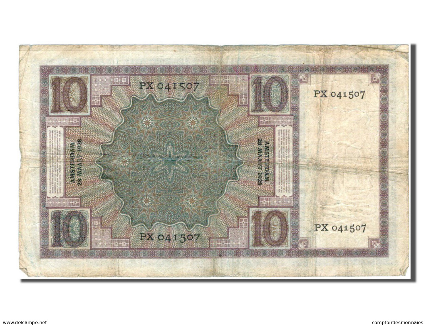 Billet, Pays-Bas, 10 Gulden, 1928, TB - 10 Gulden