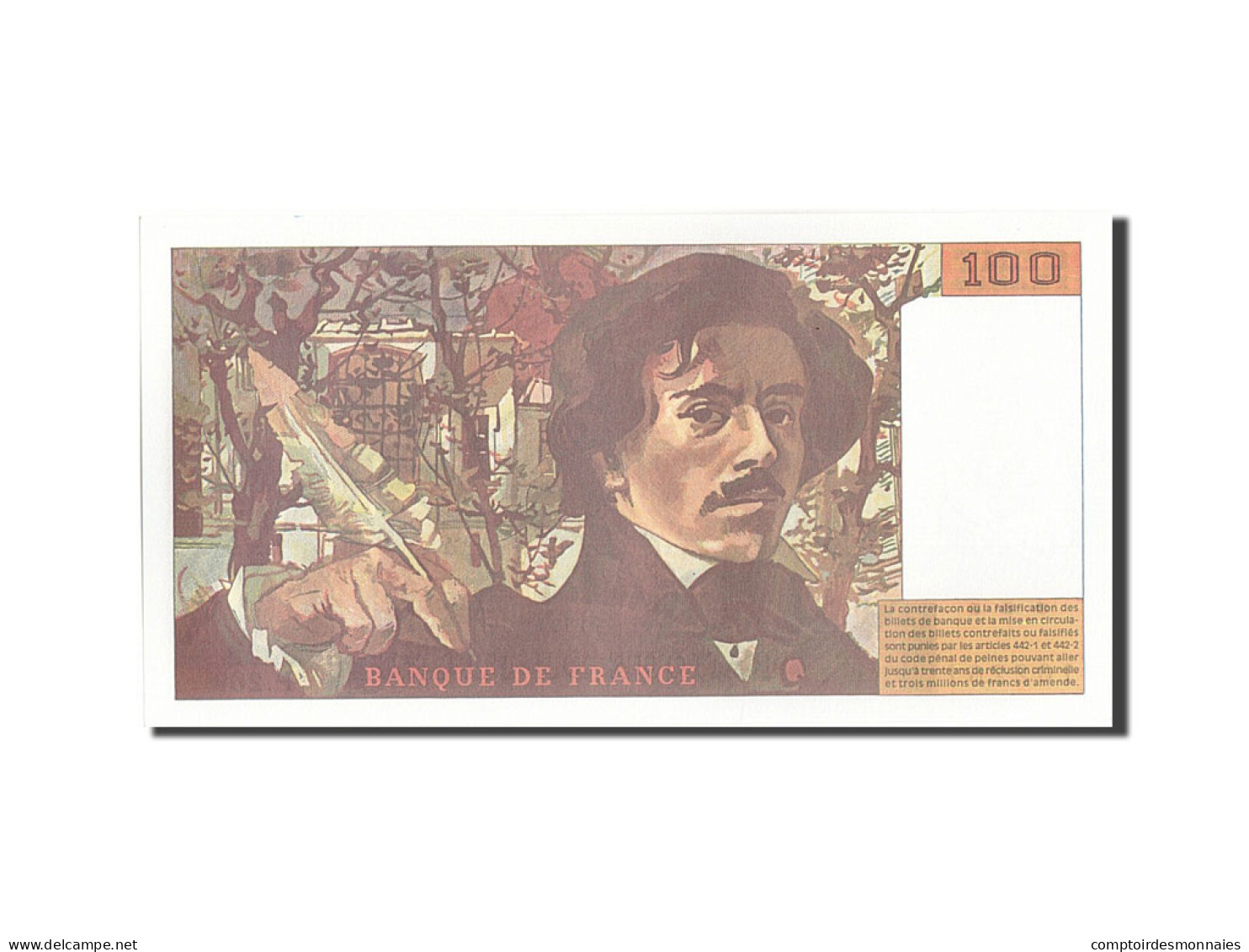 Billet, France, 100 Francs, 100 F 1978-1995 ''Delacroix'', 1994, NEUF - 100 F 1978-1995 ''Delacroix''