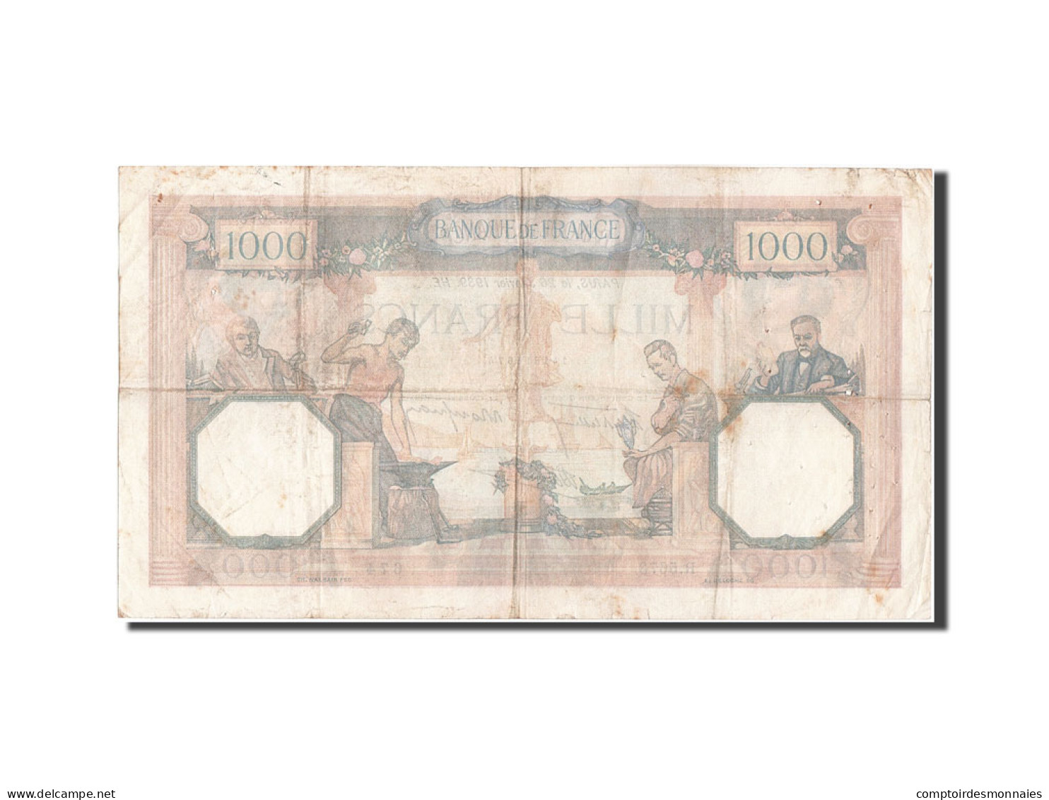 Billet, France, 1000 Francs, 1 000 F 1927-1940 ''Cérès Et Mercure'', 1939 - 1 000 F 1927-1940 ''Cérès Et Mercure''