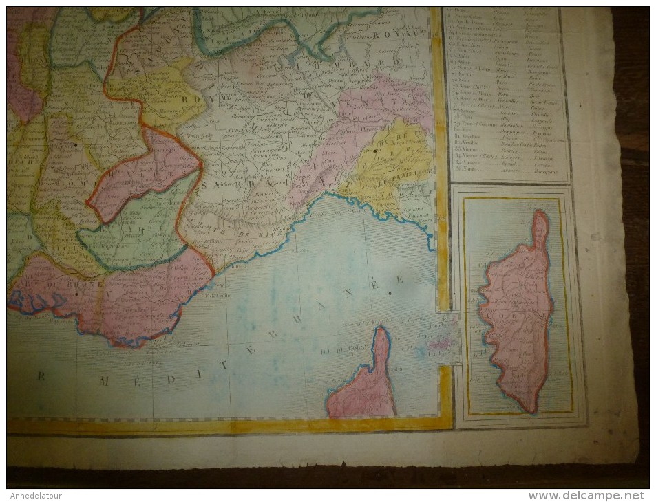 1827 Carte Du ROYAUME De FRANCE D'après Le Traité De Paix De Paris ,Revue Et Corrigée Par Hérisson, Grav. Tardieu - Geographische Kaarten