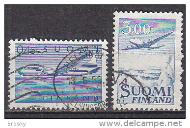 L6207 - FINLANDE FINLAND AERIENNE Yv N°8/9 - Usati