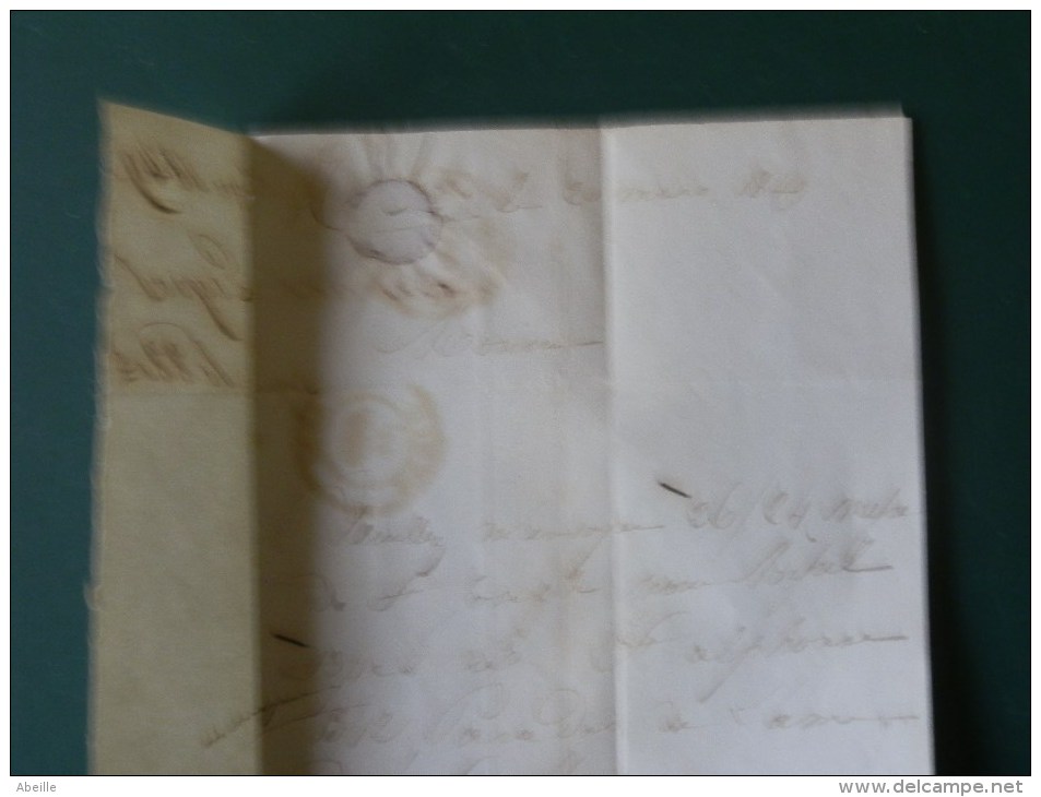 51/170  LETTRE PARTIEL DE NAMUR POUR MALINES  1849 - 1830-1849 (Belgique Indépendante)