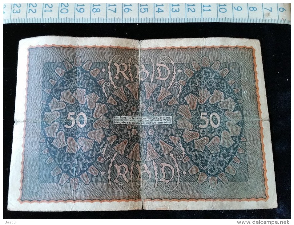 Billet De 50 Mark, 1919  Reichsbanknote  N°945302 - 50 Mark