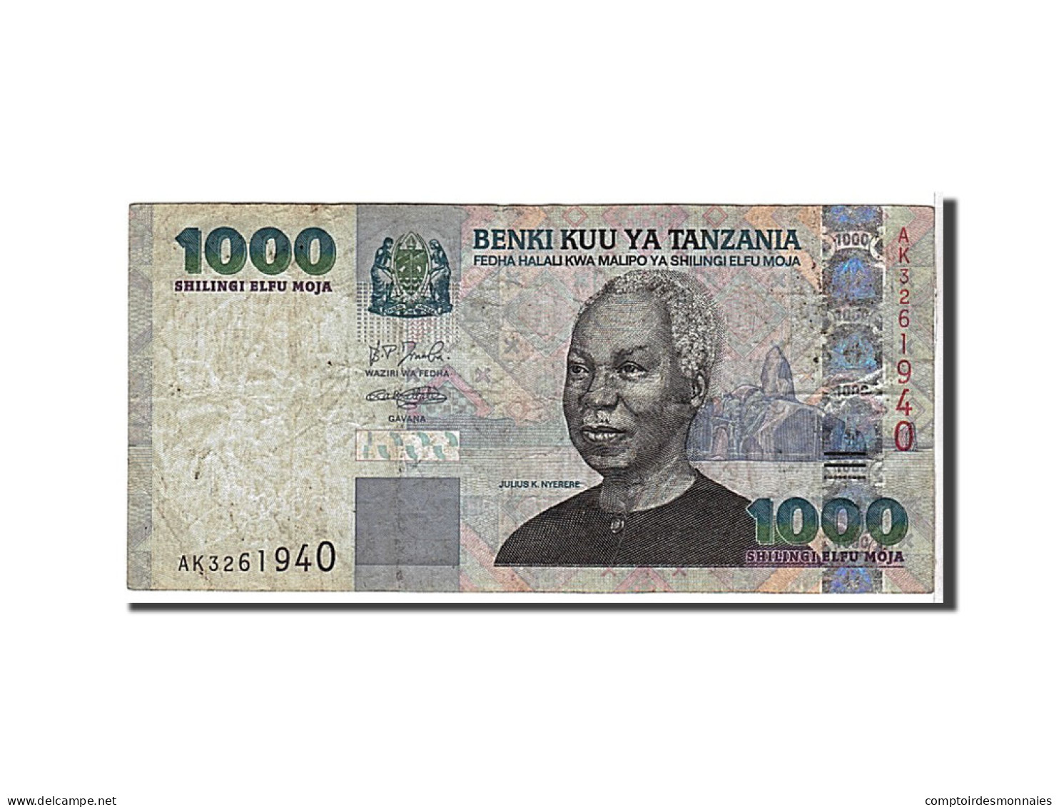 Billet, Tanzania, 1000 Shilingi, 2003, KM:36a, TB - Tanzanie