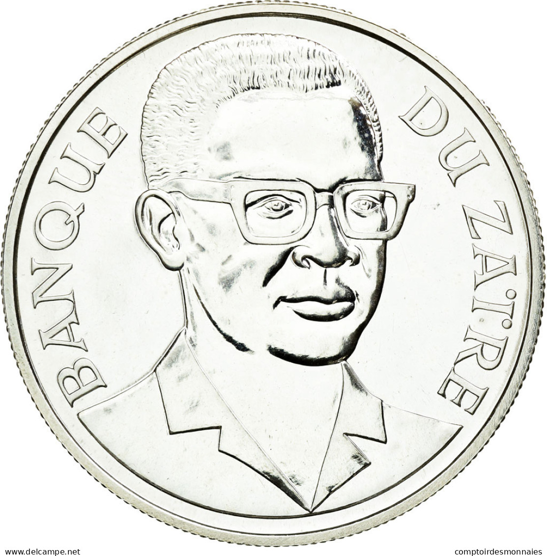 Monnaie, Zaïre, 2-1/2 Zaires, 1975, SPL, Argent, KM:9 - Zaire (1971-97)