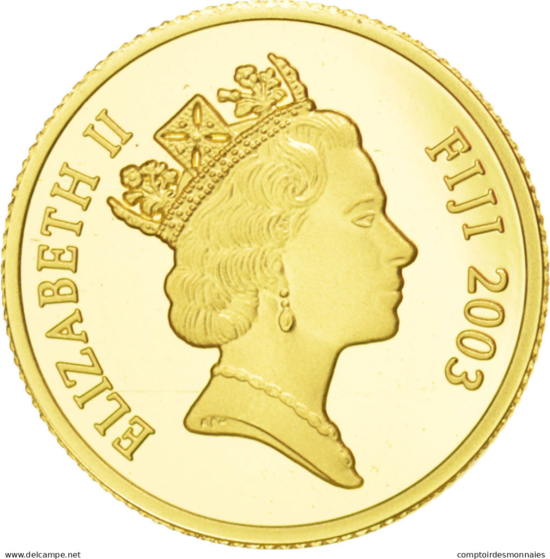 Monnaie, Fiji, Elizabeth II, 10 Dollars, 2003, FDC, Or, KM:113 - Figi