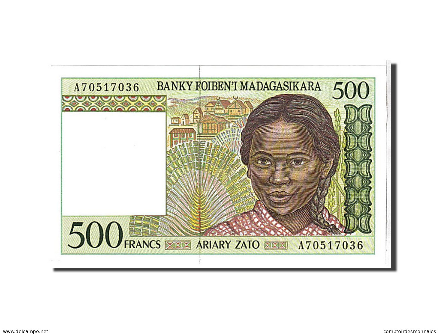 Billet, Madagascar, 500 Francs = 100 Ariary, 1994, KM:75a, NEUF - Madagaskar