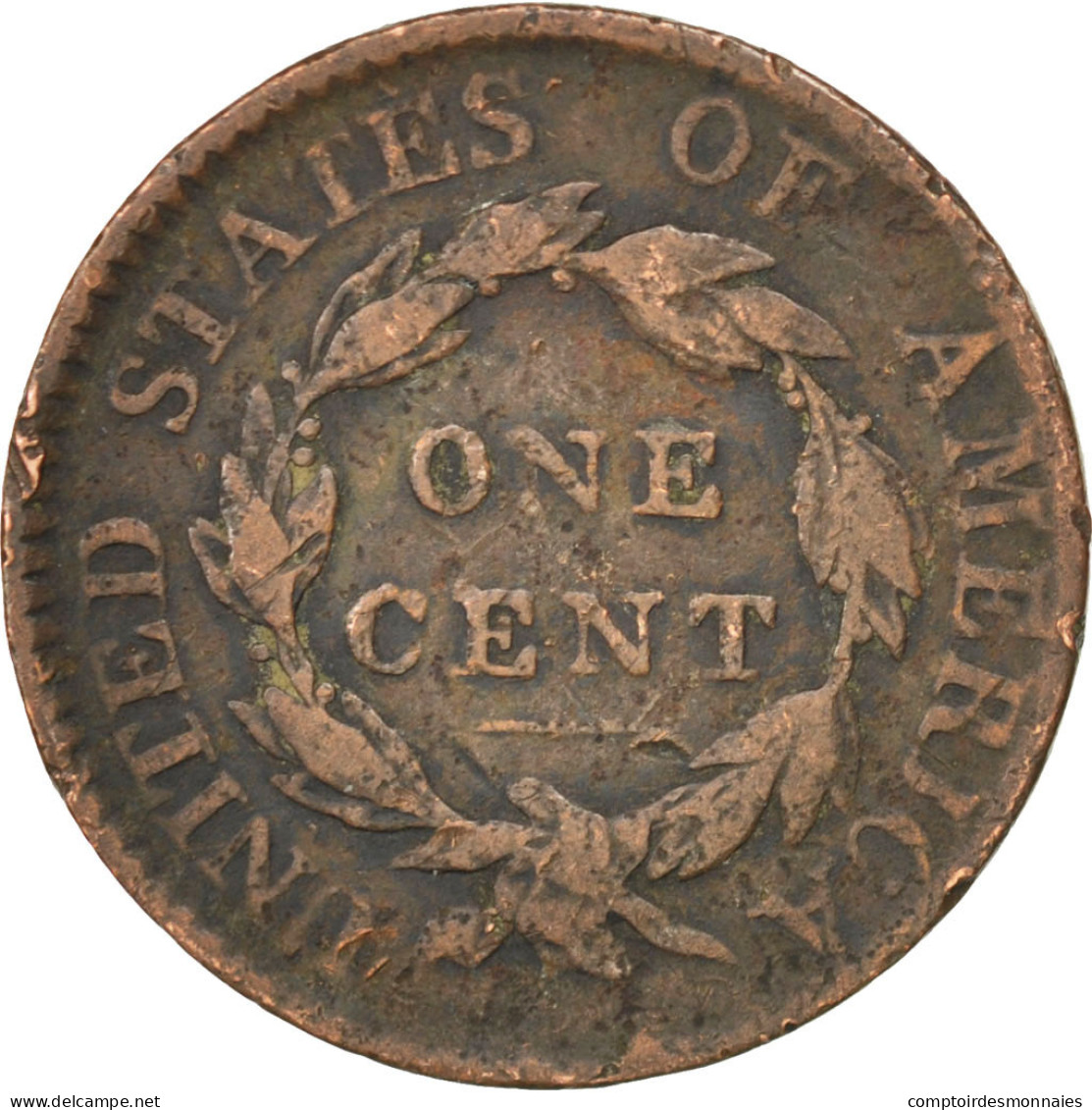 Monnaie, États-Unis, Coronet Cent, Cent, 1817, U.S. Mint, Philadelphie, TB - 1816-1839: Coronet Head