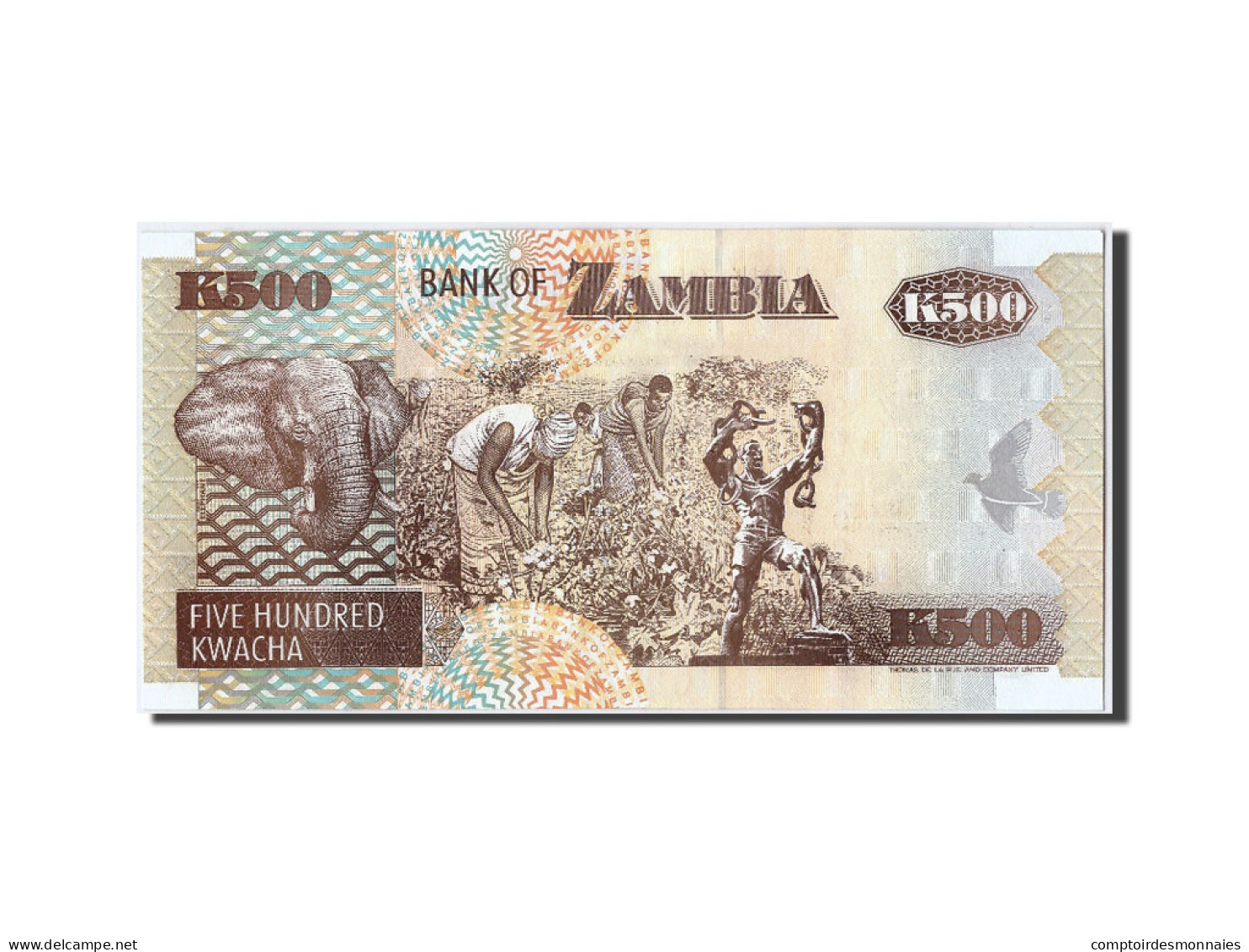 Billet, Zambie, 500 Kwacha, 1992, NEUF - Zambie