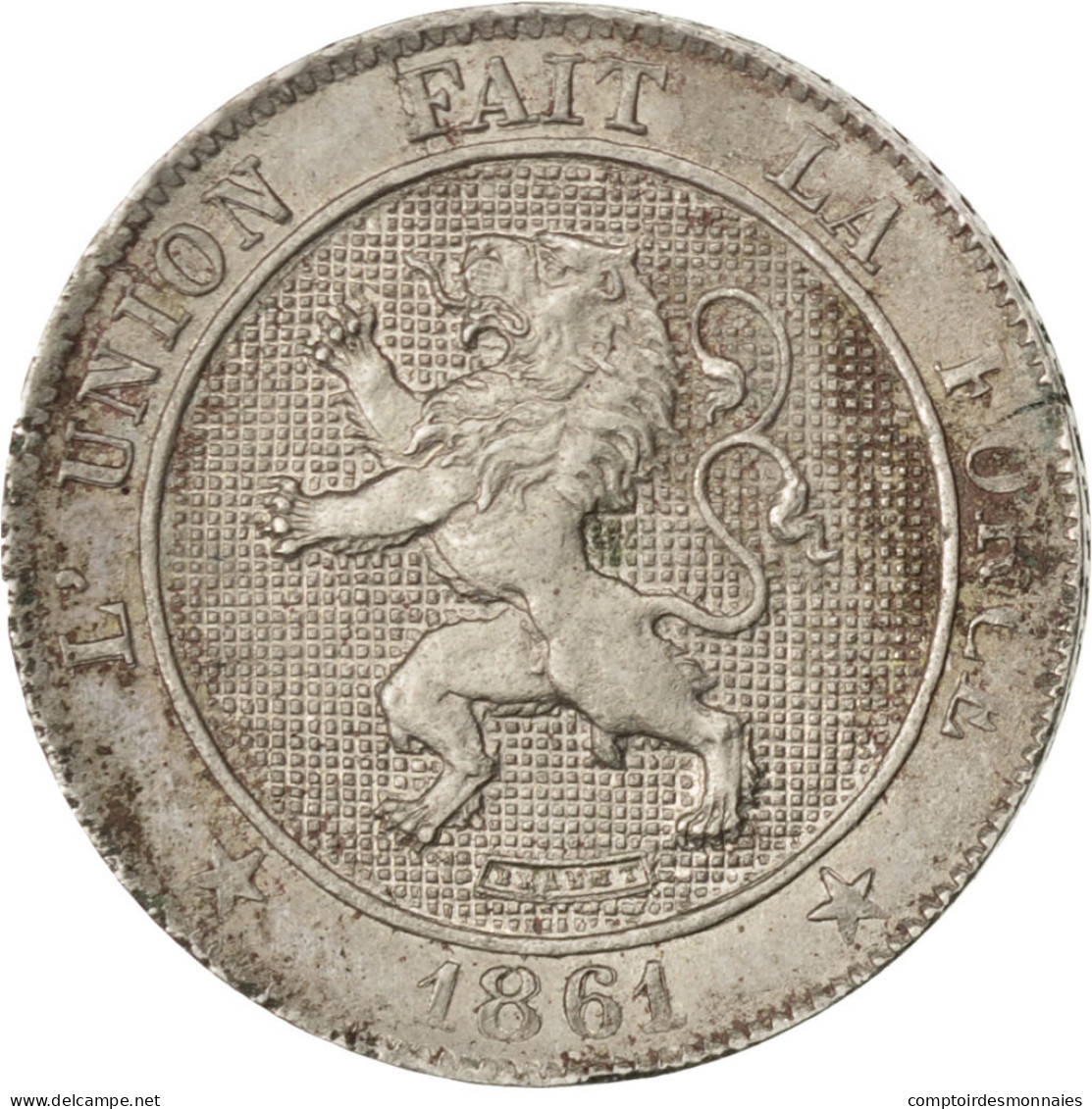 Monnaie, Belgique, Leopold I, 5 Centimes, 1861, TTB+, Copper-nickel, KM:21 - 5 Cent