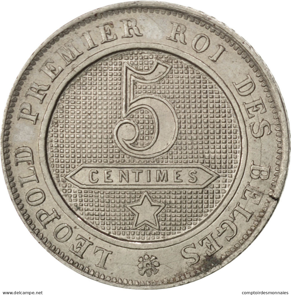 Monnaie, Belgique, Leopold I, 5 Centimes, 1861, TTB+, Copper-nickel, KM:21 - 5 Cent