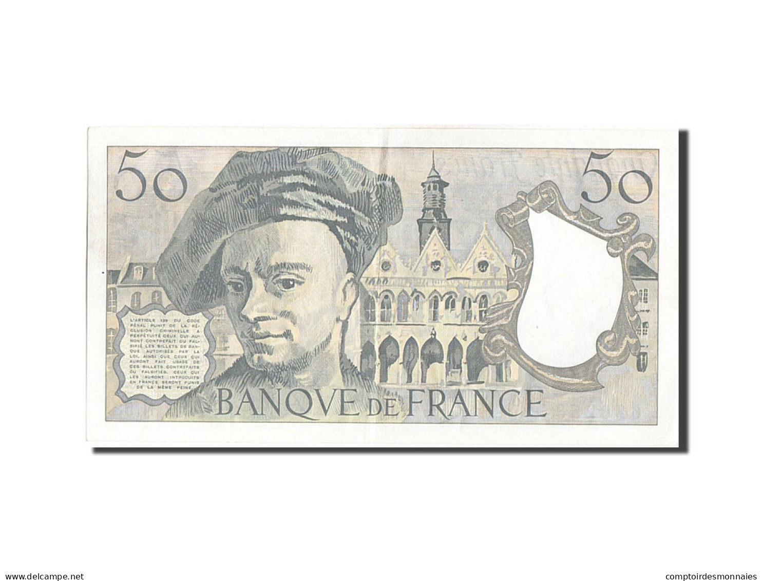 Billet, France, 50 Francs, 50 F 1976-1992 ''Quentin De La Tour'', 1988, SUP - 50 F 1976-1992 ''Quentin De La Tour''