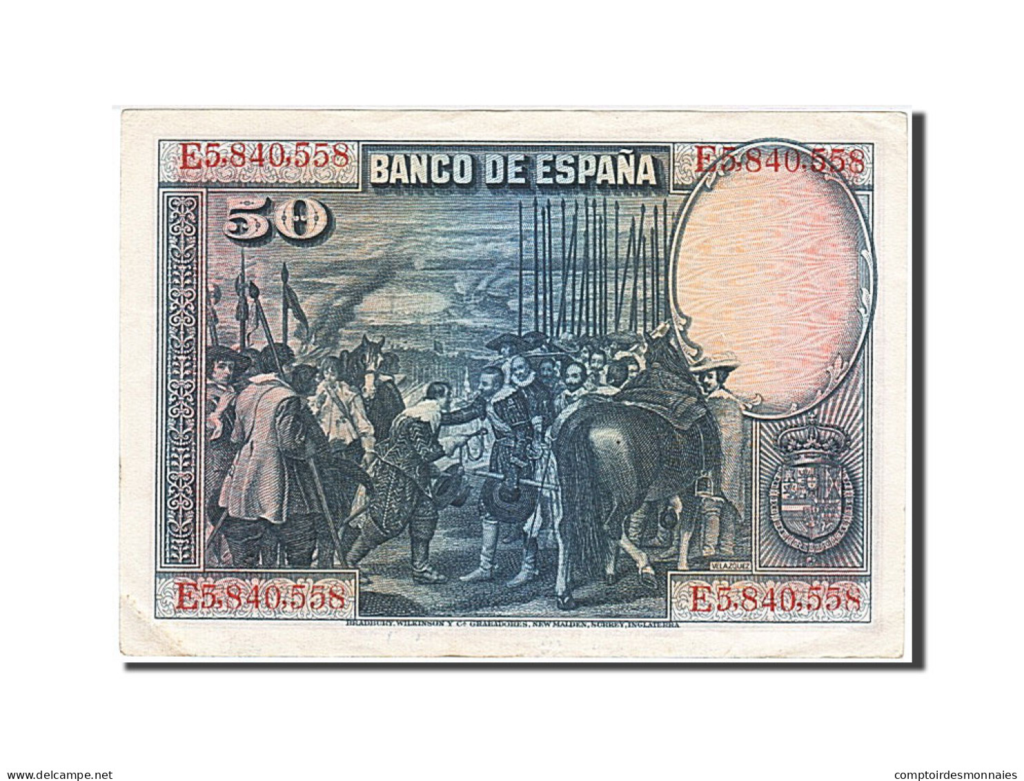 Billet, Espagne, 50 Pesetas, 1928, 1928-08-15, SUP - 50 Peseten