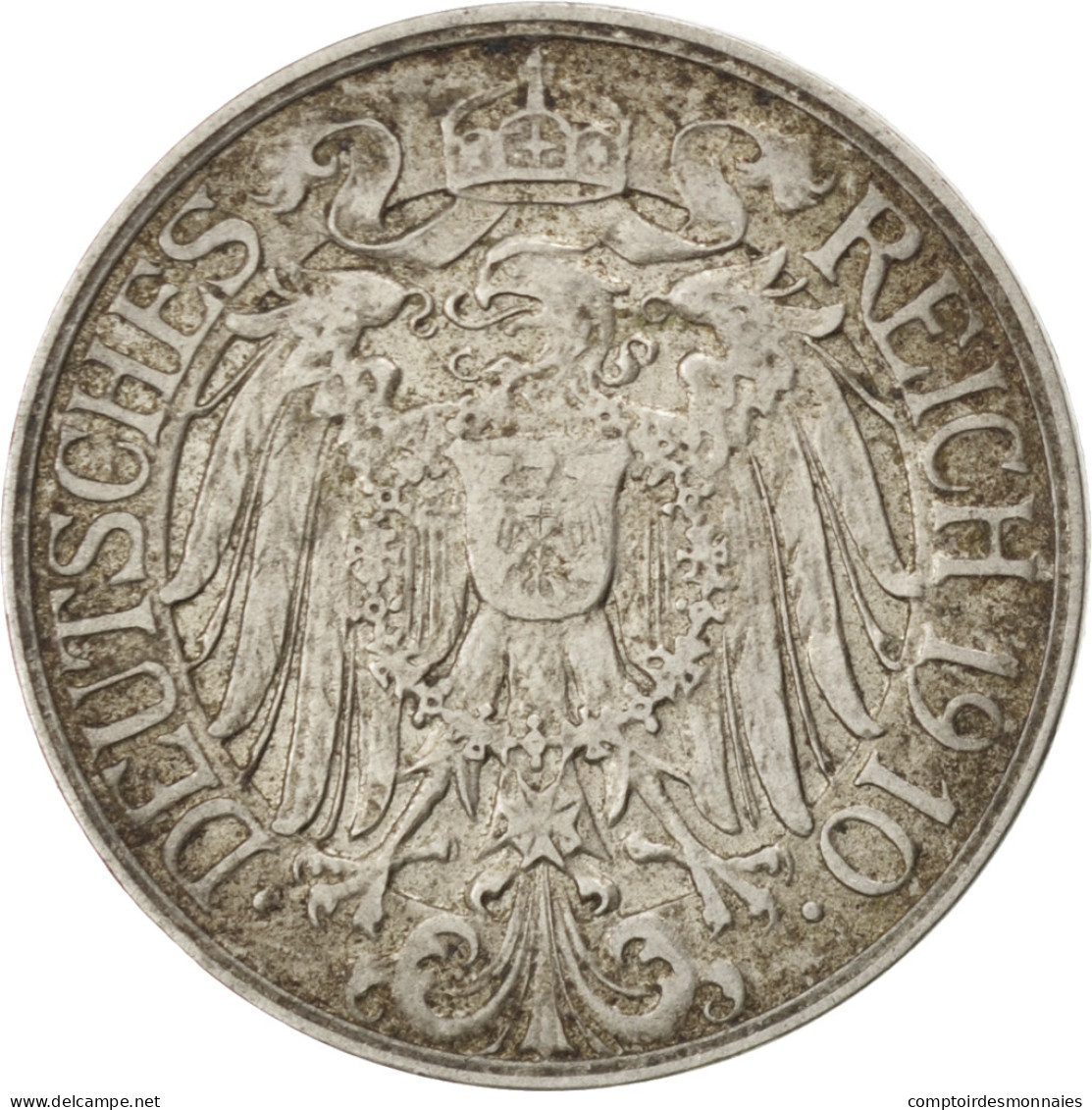 Monnaie, GERMANY - EMPIRE, Wilhelm II, 25 Pfennig, 1910, Munich, TTB, Nickel - 25 Pfennig