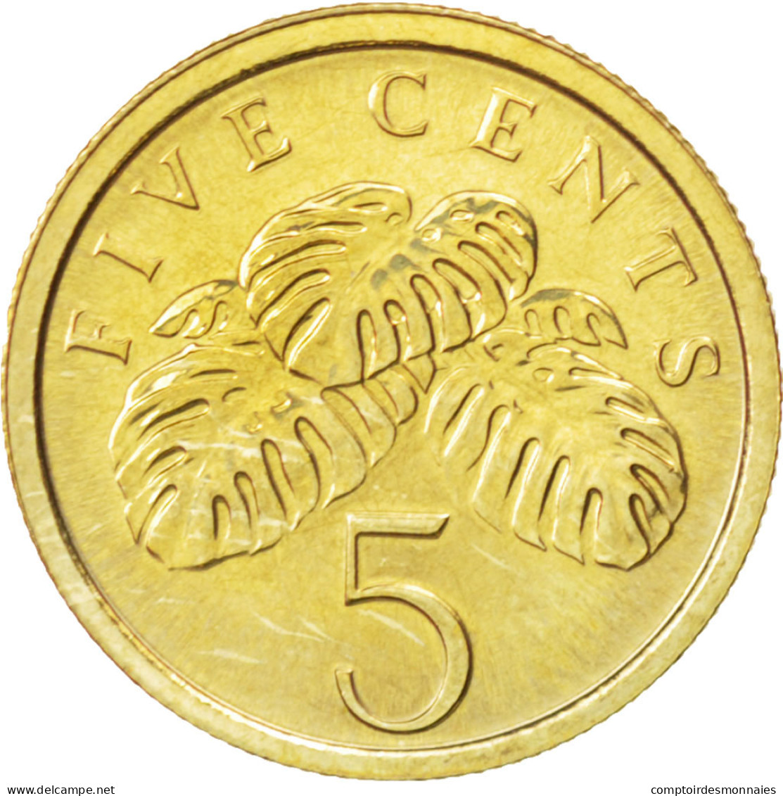 Monnaie, Singapour, 5 Cents, 1989, SPL, Aluminum-Bronze, KM:50 - Singapore