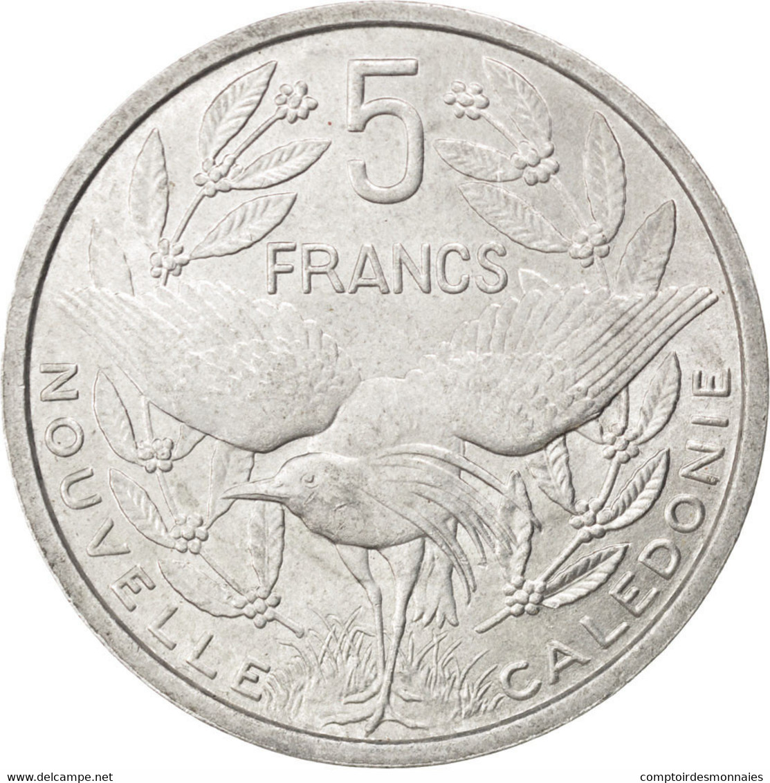 Monnaie, Nouvelle-Calédonie, 5 Francs, 1952, TTB+, Aluminium, KM:4, Lecompte:71 - Nuova Caledonia