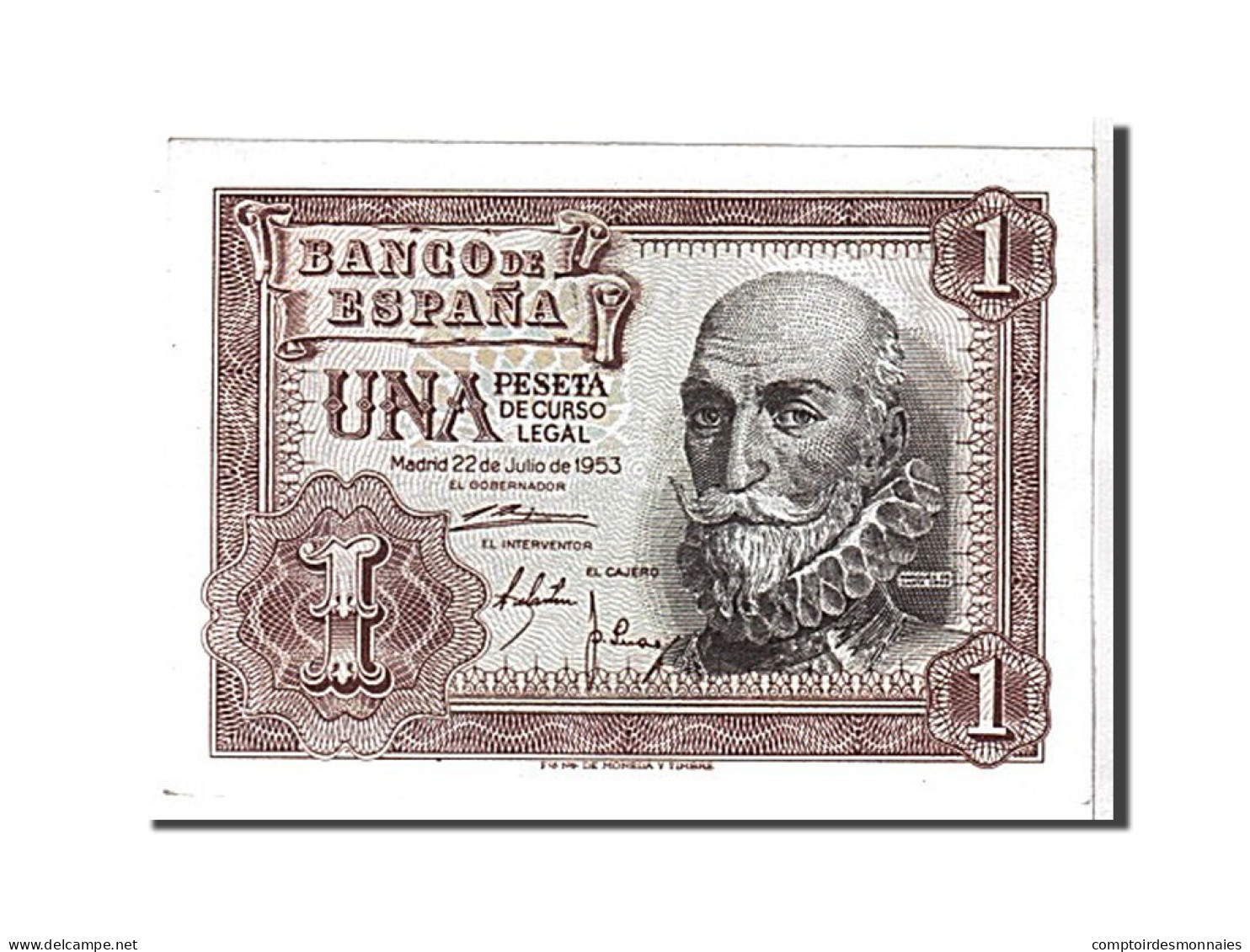 Billet, Espagne, 1 Peseta, 1953, KM:144a, NEUF - 1-2 Pesetas