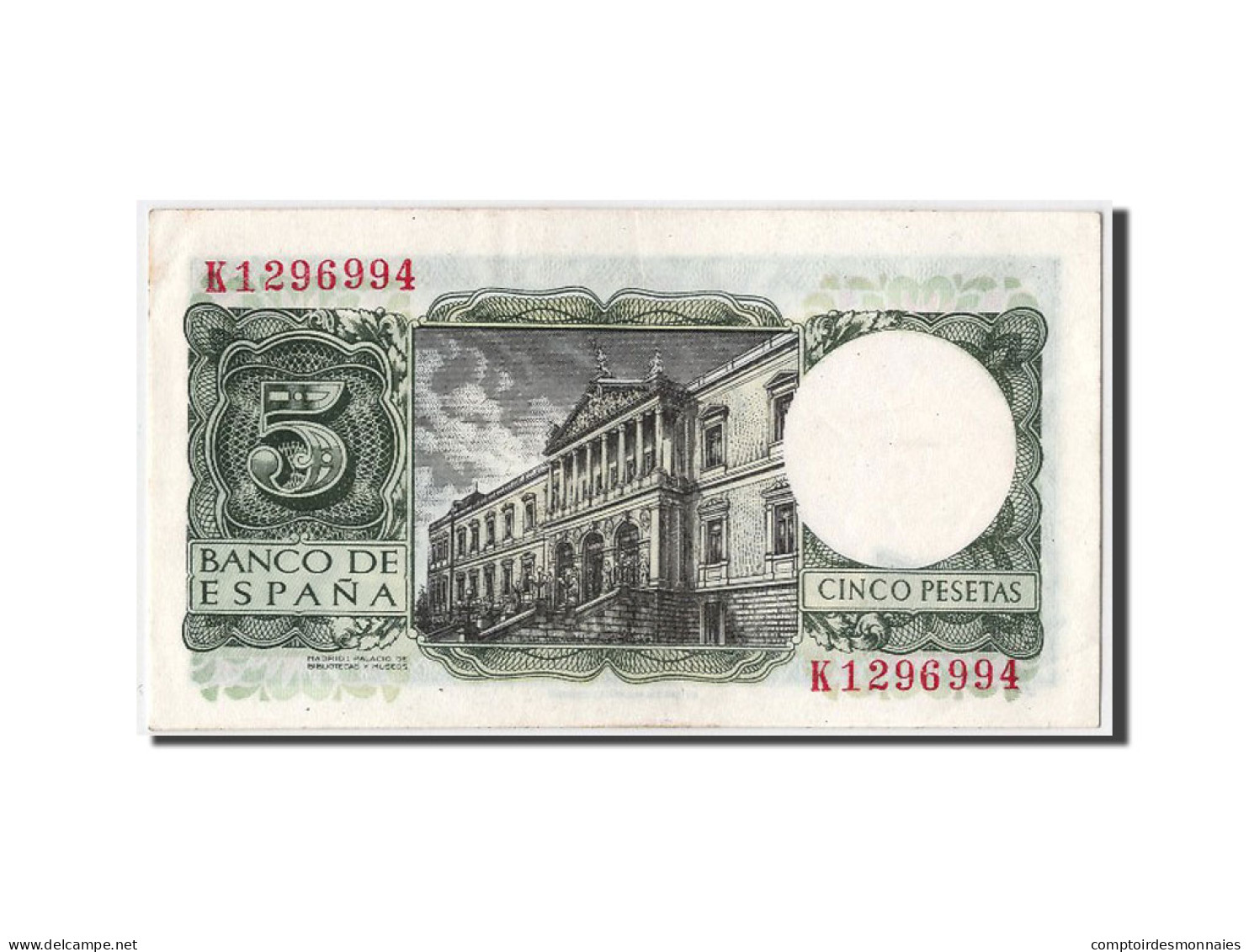 Billet, Espagne, 5 Pesetas, 1954, 1954-07-22, SUP+ - 5 Pesetas