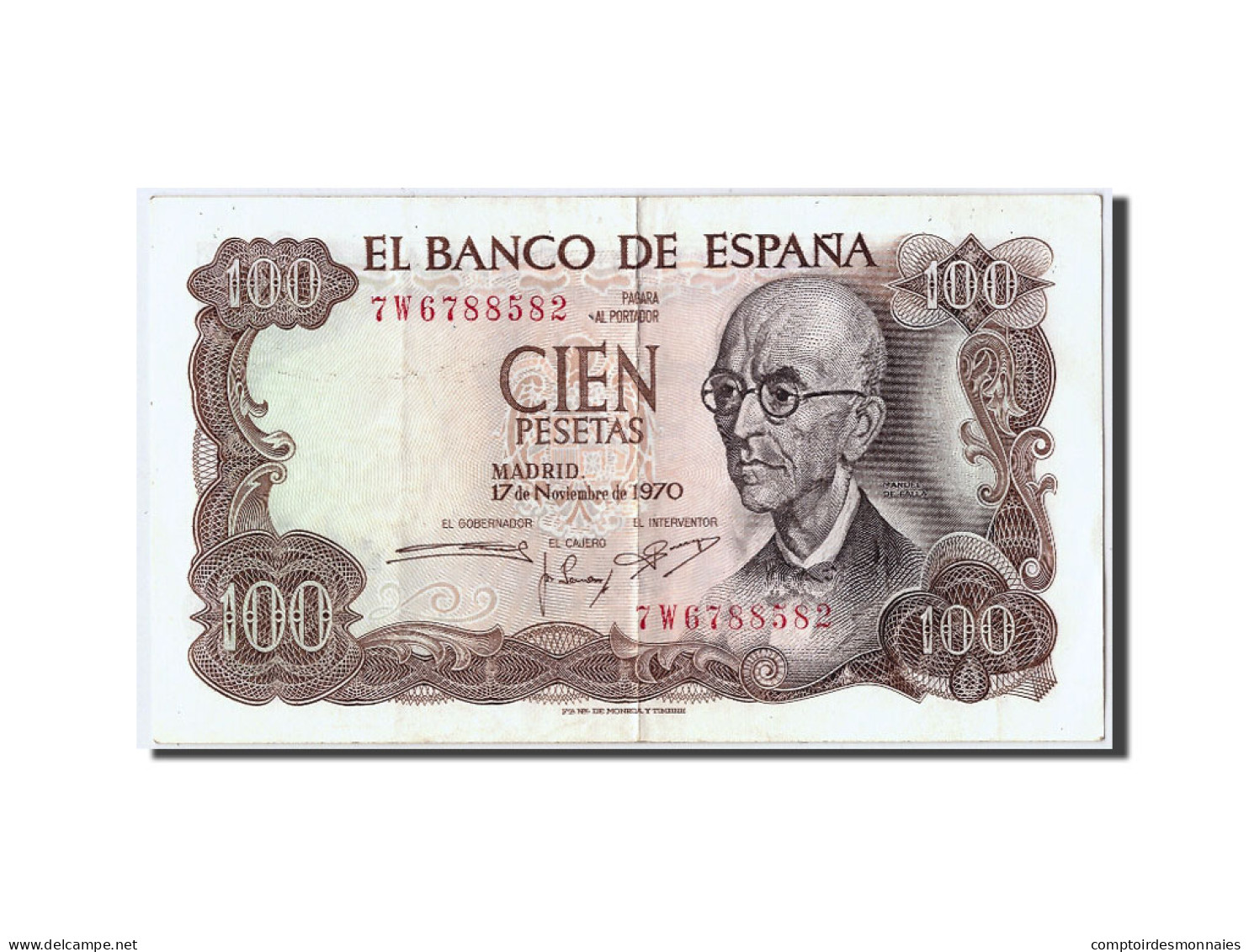 Billet, Espagne, 100 Pesetas, 1970, 1970-11-17, SUP - 100 Peseten