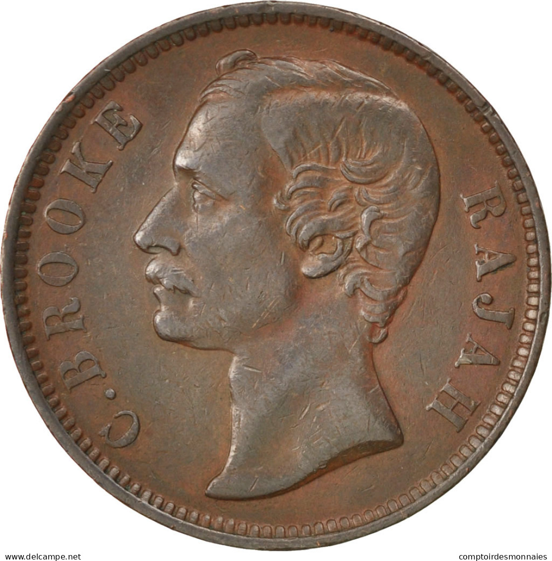 Monnaie, Sarawak, Charles J. Brooke, Cent, 1885, Heaton, TTB+, Cuivre, KM:6 - Kolonies