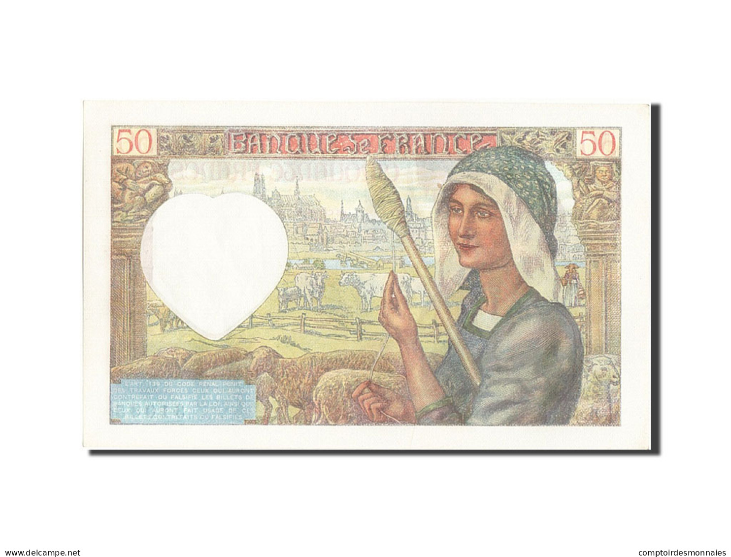 Billet, France, 50 Francs, 50 F 1940-1942 ''Jacques Coeur'', 1941, 1941-03-13 - 50 F 1940-1942 ''Jacques Coeur''