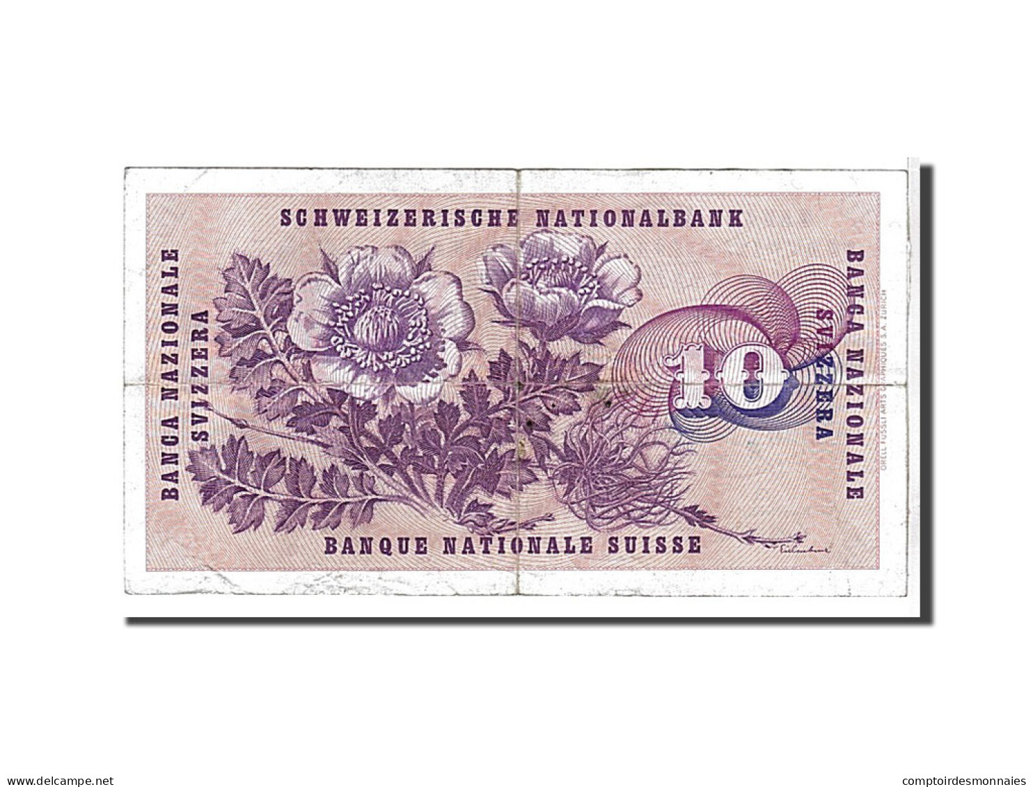 Billet, Suisse, 10 Franken, 1974, TTB - Zwitserland