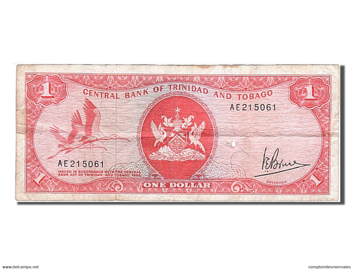 Billet, Trinidad And Tobago, 1 Dollar, 1977, TB - Trinidad Y Tobago