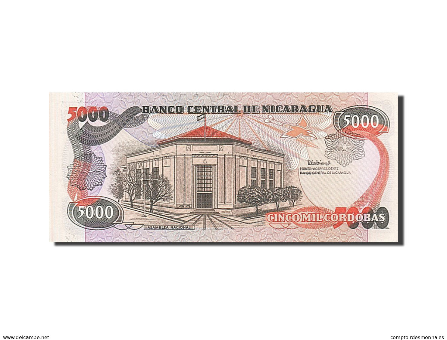 Billet, Nicaragua, 5000 Cordobas, 1987, SPL - Nicaragua