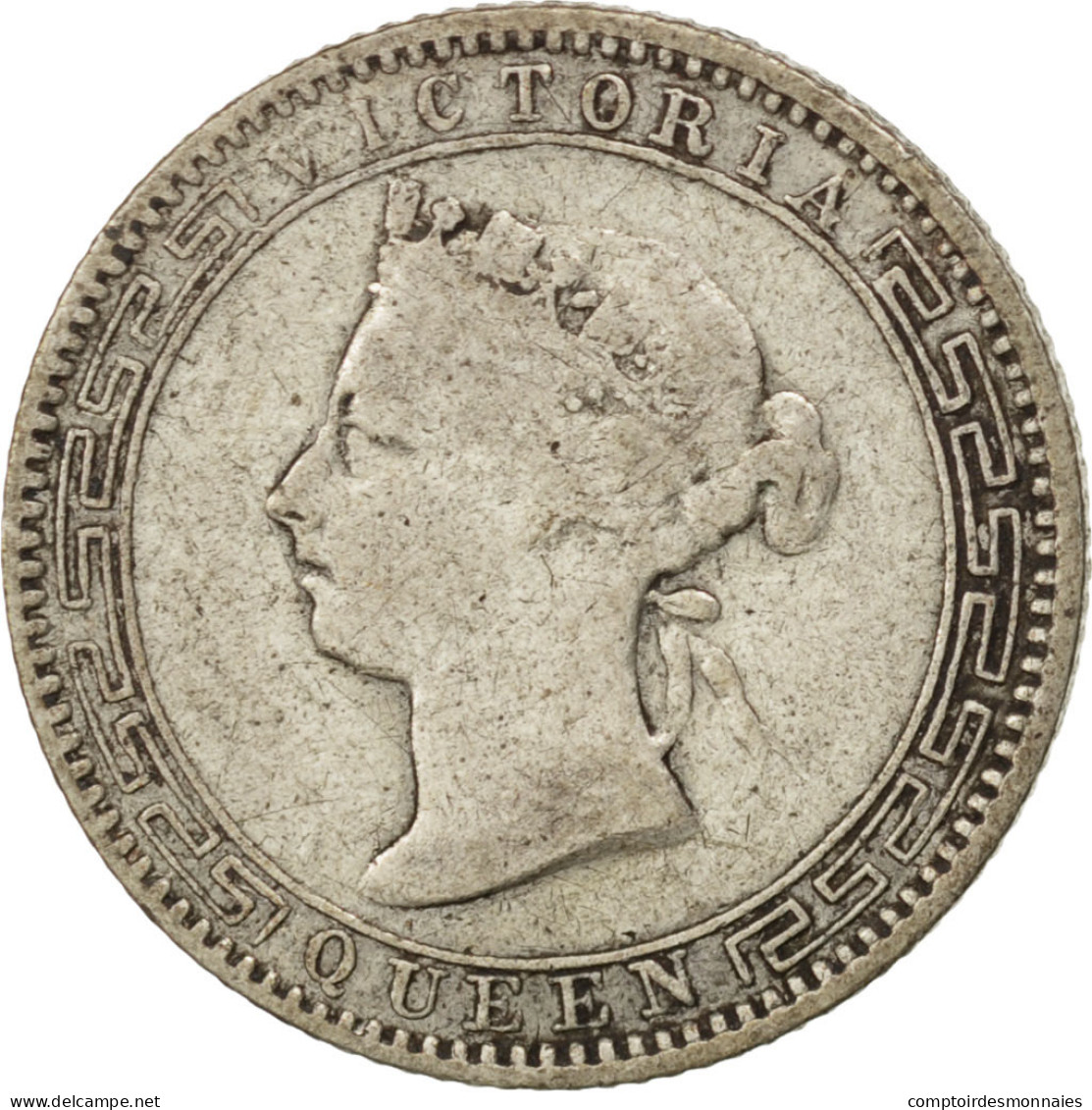 Monnaie, Ceylon, Victoria, 25 Cents, 1892, TB+, Argent, KM:95 - Sri Lanka