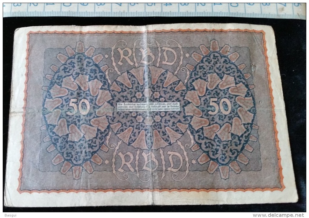 Billet De 50 Mark, 1919  Reichsbanknote  N°309618 - 50 Mark