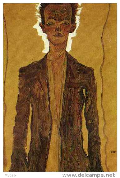 Egon SCHIELE Autoportrait 1910, Serge Sabarsky 1993 - Schiele