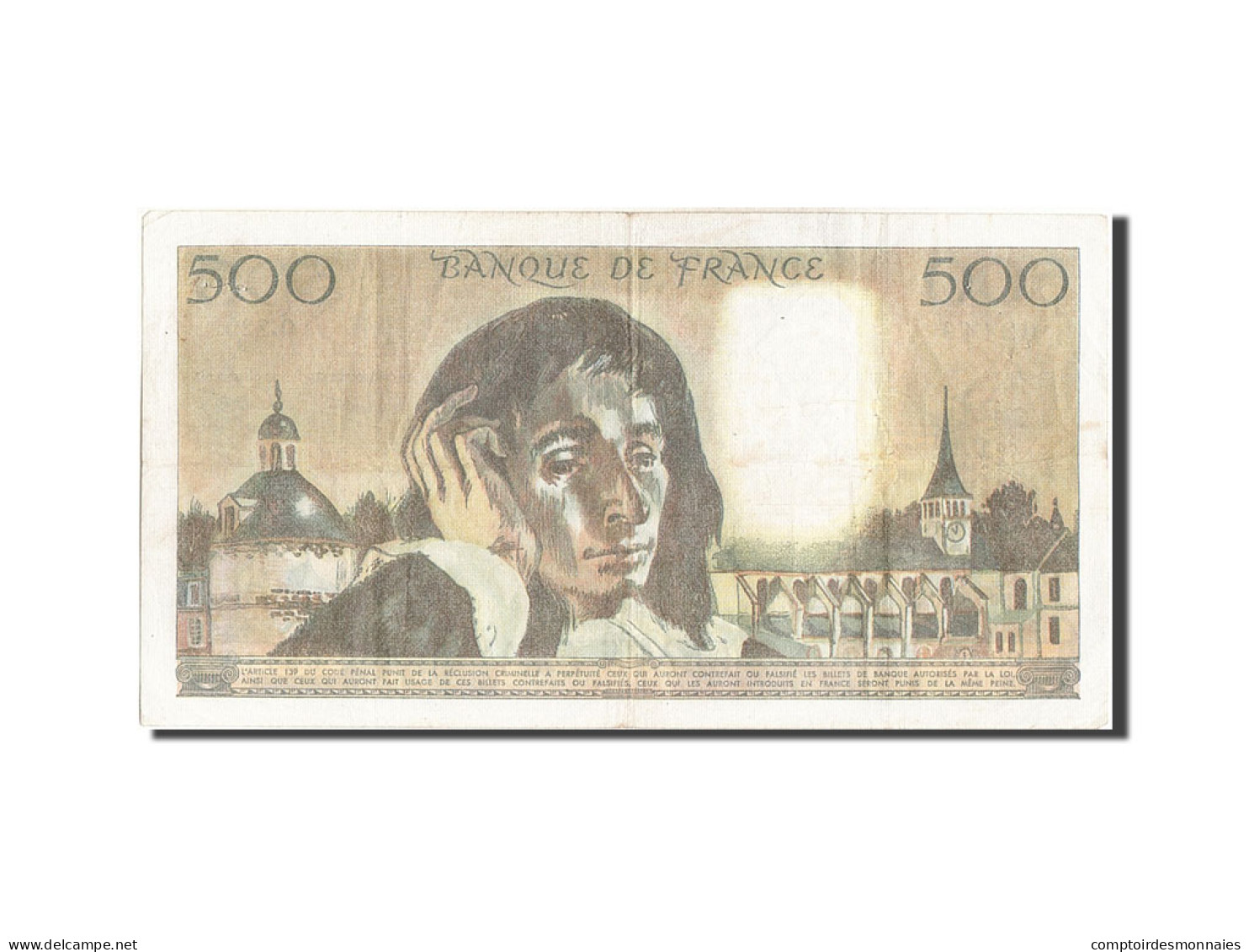 Billet, France, 500 Francs, 500 F 1968-1993 ''Pascal'', 1985, 1985-01-03, TTB - 500 F 1968-1993 ''Pascal''