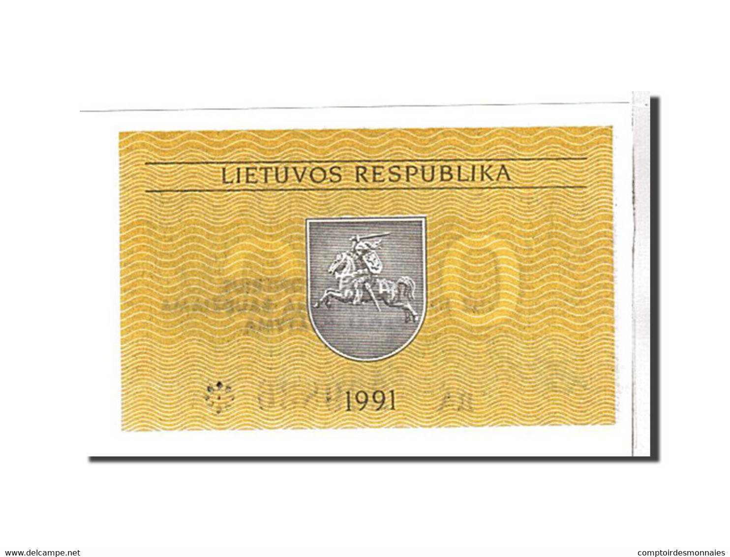 Billet, Lithuania, 0.50 Talonas, 1991, NEUF - Litauen