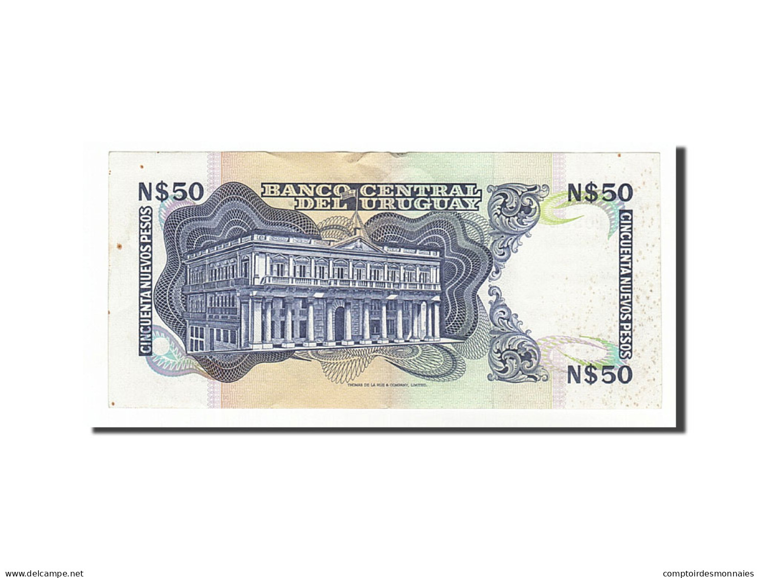 Billet, Uruguay, 50 Nuevos Pesos, 1989, TTB - Uruguay